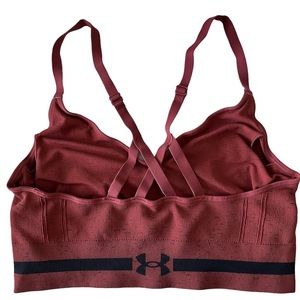 Under armour sports bra, burnt orange. (XL)